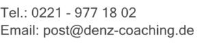 Kontakt: Festnetz und Email
